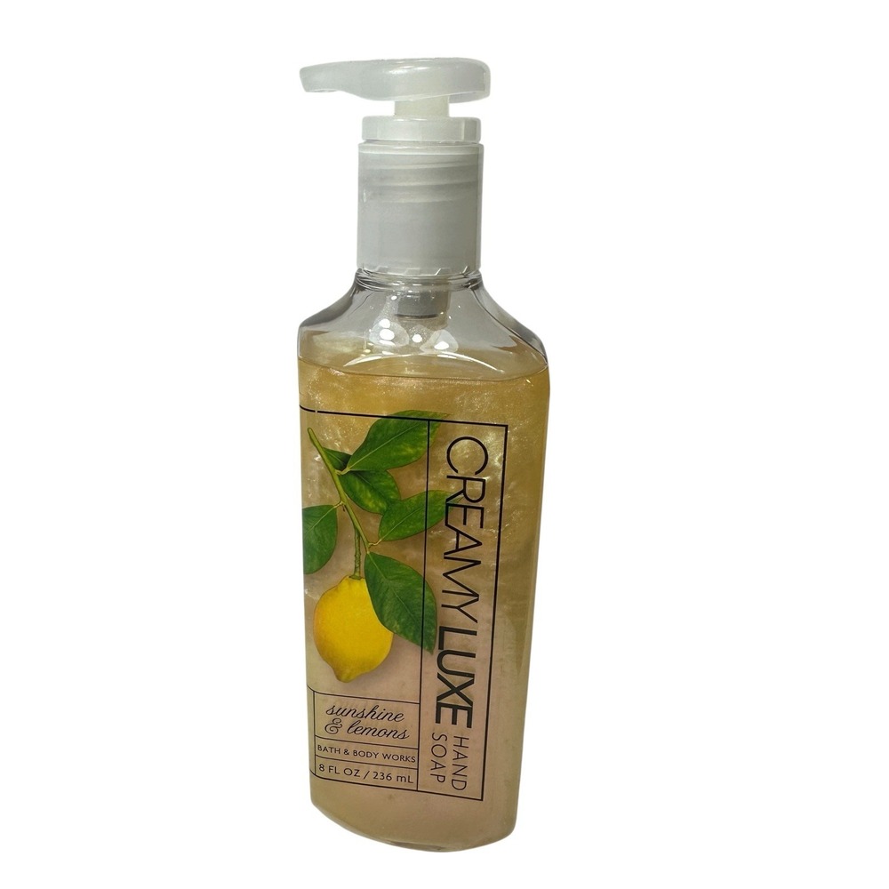 Bath & Body Works Sunshine & Lemons Creamy Luxe Hand Soap 8 oz Retired Formula